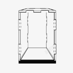 空白盒子展示亚克力立方体展示件对象图标高清图片