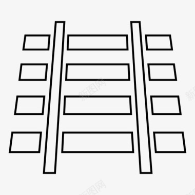 列车轨道小车运输图标图标