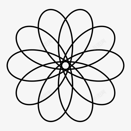 螺旋形对称图案图标svg_新图网 https://ixintu.com 几何 图案 复杂 对称 抽象图案 曼陀罗 红色机器 花朵 螺旋形 装饰