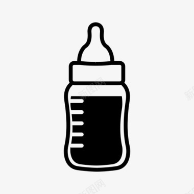 婴儿奶瓶幼儿图标图标