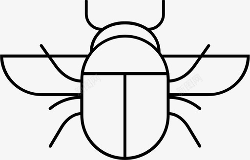 圣甲虫古代神器符号图标图标