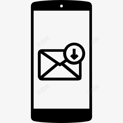 移动电话不移动邮件图标svg_新图网 https://ixintu.com 不 保留 已售出 移动电话 移动邮件 粗体 金色