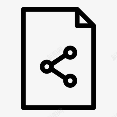 文档共享安全纸质文件图标图标