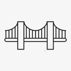 洛杉矶港文森特托马斯桥加利福尼亚铁图标高清图片