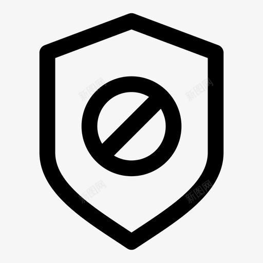 屏蔽安全限制图标svg_新图网 https://ixintu.com 不允许 保护 安全 屏蔽 木马 禁止 起诉 防御 防护罩 防病毒 限制