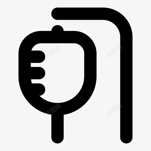 静脉输液袋流注爆发图标svg_新图网 https://ixintu.com 互联网 医院 吃草 徽章 流注 滴水台 爆发 药品 药品健康提纲加粗 输液 静脉输液袋