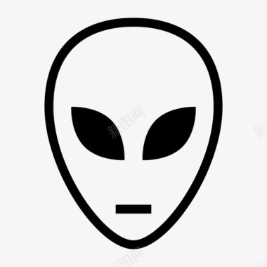 外星人联系人头颅图标图标