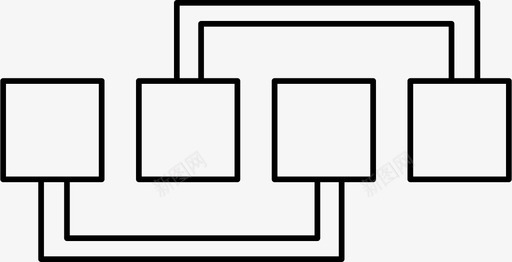 连接浪涌溪流图标svg_新图网 https://ixintu.com 关联 图表 放牧 方形 波峰 浪涌 溪流 爆发 连接 连接器
