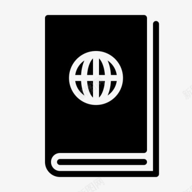护照旅行书籍图标图标