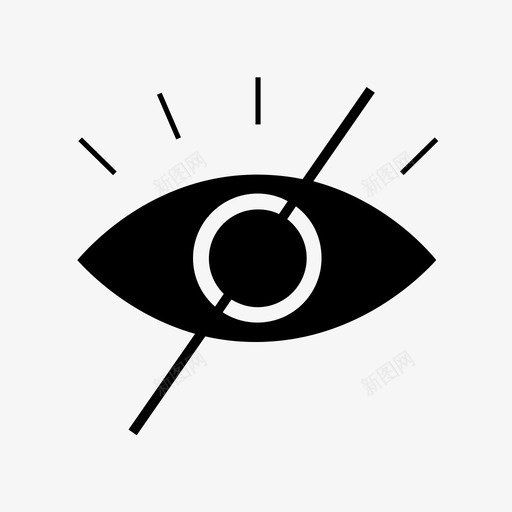 看不见的瞎的眼睛的图标svg_新图网 https://ixintu.com 看不见的 眼睛动作的 眼睛的 瞎的 隐藏的 隐藏的眼睛