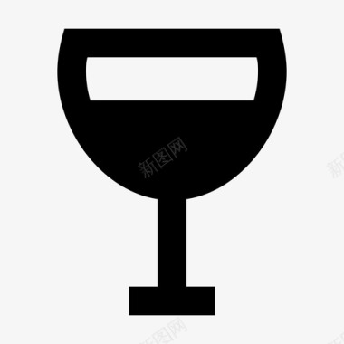 高脚杯酒杯酒类图标图标