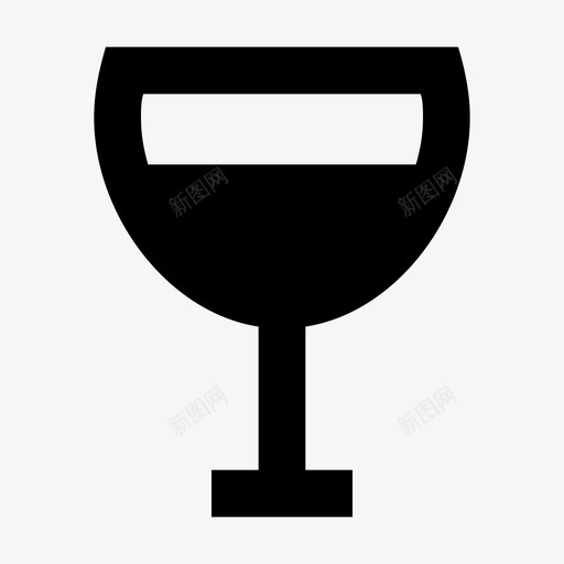 高脚杯酒杯酒类图标svg_新图网 https://ixintu.com 容器 葡萄酒 酒杯 酒类 食品和饮料材料设计图标 饮料 高脚杯