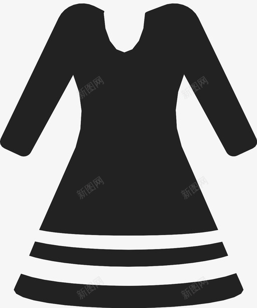 女童服装图标svg_新图网 https://ixintu.com 女童服装