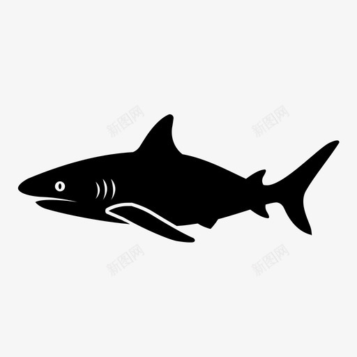 鲨鱼海洋生物危险图标svg_新图网 https://ixintu.com 动物 危险 捕食者 水 海洋 海洋生物 游泳 鱼 鲨鱼 鲸鱼