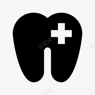牙科诊所医疗和健康材料图标图标