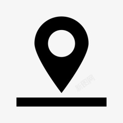 房地产区域地图图钉点地图定位器图标高清图片