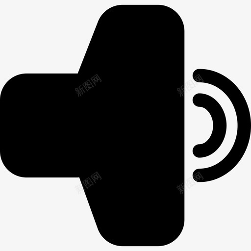 增大音量扬声器接口符号universalicons图标svg_新图网 https://ixintu.com universalicons 增大音量扬声器接口符号