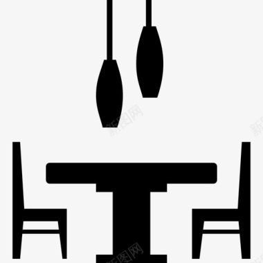 餐厅家具工具和用具家居用品图标图标