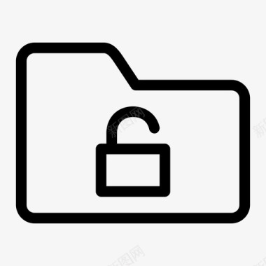 文件夹解锁取消保护密码图标图标