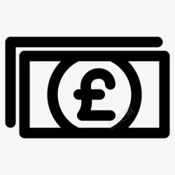 英镑的价值英镑价值跳动图标高清图片