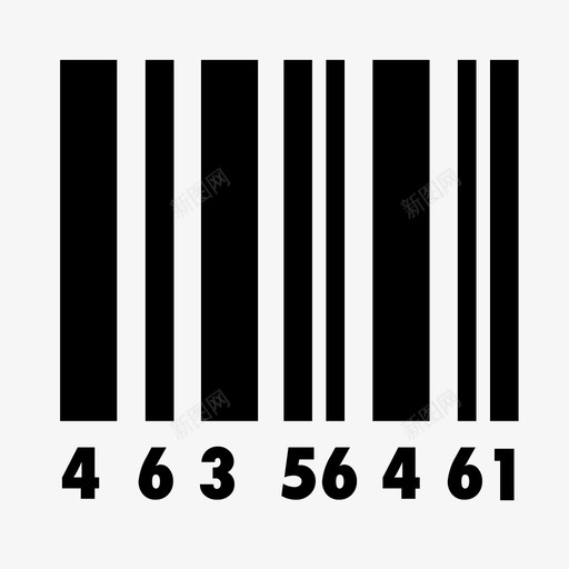 带数字的条形码购物电子商务图标svg_新图网 https://ixintu.com 带数字的条形码 购物电子商务