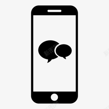 手机短信手机聊天室图标图标