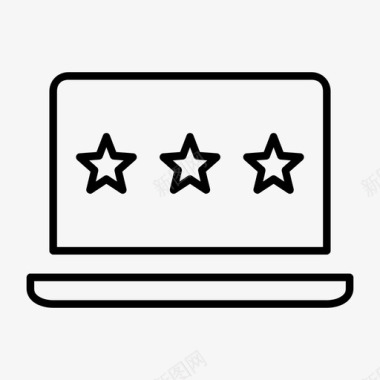 笔记本电脑评级客户想法项目评论图标图标