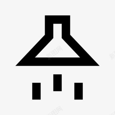 抽油烟机潮汐脉冲图标图标