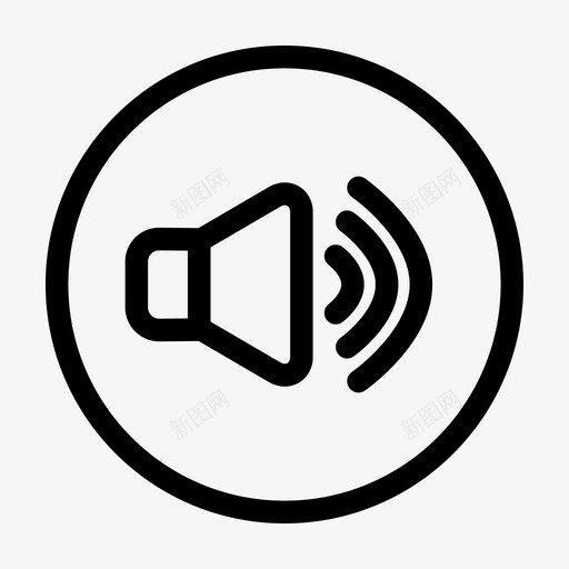 增大音量浪涌扬声器图标svg_新图网 https://ixintu.com 升高 响亮 增大音量 增益 媒体 展开 扬声器 浪涌 音量升高 音频