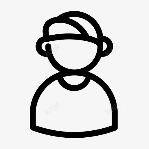 帽子帽檐棒球图标svg_新图网 https://ixintu.com 头像 帐户 帽子 帽檐 棒球 用户