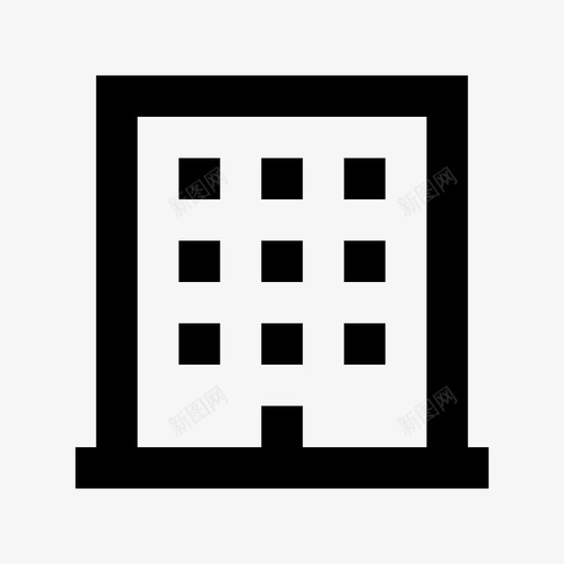 建筑流媒体智能手机图标svg_新图网 https://ixintu.com 互联网 公寓 办公大楼 城市元素材料图标 建筑 悸动 智能手机 流媒体 脉冲
