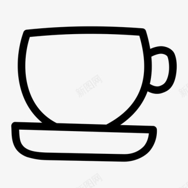 咖啡放松马克杯图标图标