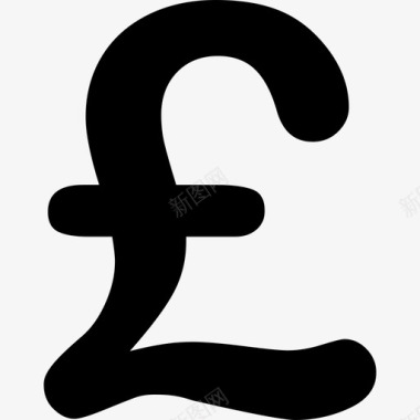 英镑货币商业宇宙的符号图标图标