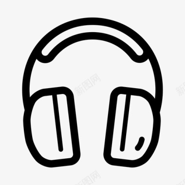 采购产品耳罩声音听力图标图标
