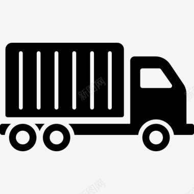 送货卡车运输物流配送图标图标