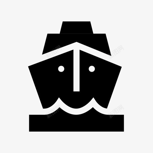 船海洋班轮图标svg_新图网 https://ixintu.com 公共标志 海洋 渡轮 港口 班轮 船 船体 船尾 货船