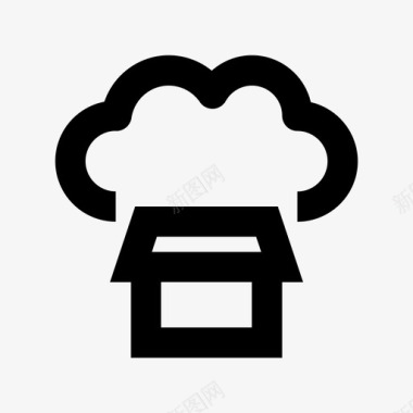 云存储云数据技术材质图标图标