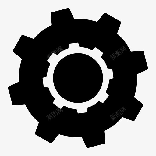 齿轮旋转设置图标svg_新图网 https://ixintu.com 实体集合 工具 引擎 旋转 设置 设置齿轮 选项 零件 马达 齿轮