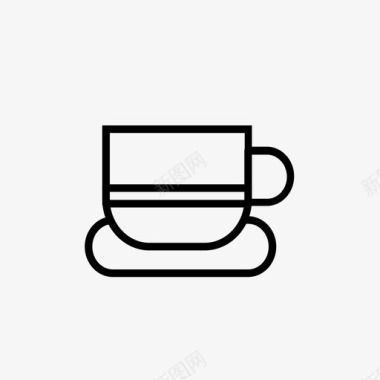 茶杯厨房用具图像图标图标