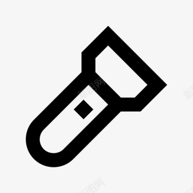 火炬电子和设备材料图标图标