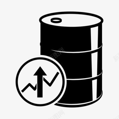 油价上涨无线暴涨图标图标
