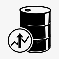油价上涨油价上涨无线暴涨图标高清图片