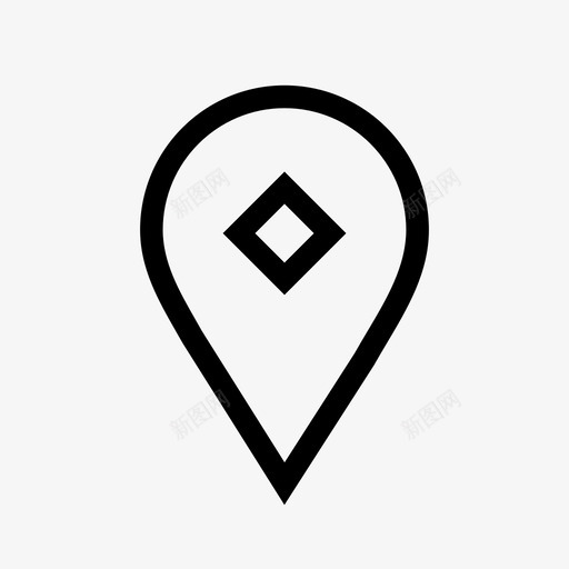 地图大头针点导航图标svg_新图网 https://ixintu.com 地图大头针 定位针 导航 当前位置 我在地图上 我的位置 我的地址 我的地点 点 菱形公共标志
