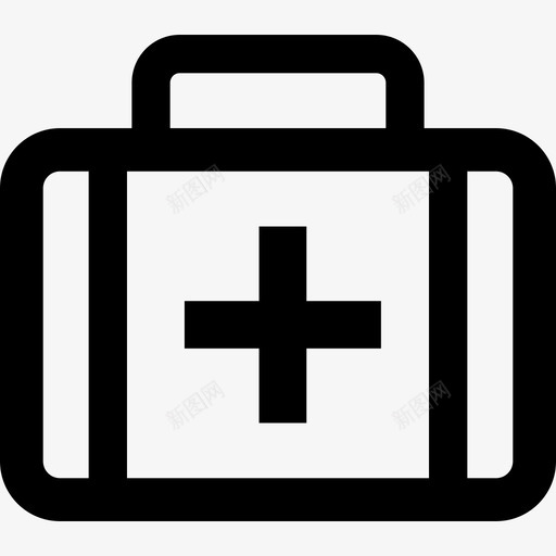 带十字标志的急救包医疗免费赠送图标svg_新图网 https://ixintu.com 免费赠送 医疗 带十字标志的急救包
