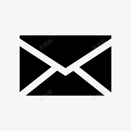 电子邮件1信封图标svg_新图网 https://ixintu.com 1 信件 信封 消息 电子邮件