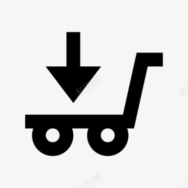 添加到购物车装运和交付物料图标图标