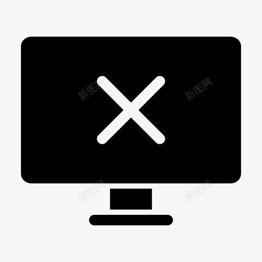 监视器拒绝跳动喘振图标svg_新图网 https://ixintu.com 个人计算机 十字标记 喘振 屏幕通知 徽章 拒绝访问 爆发 监视器拒绝 设备 设备标志符号 跳动 震颤