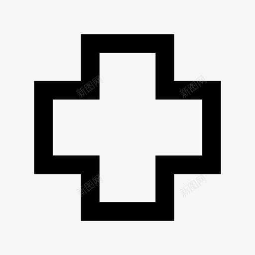 医疗十字潮汐涌浪图标svg_新图网 https://ixintu.com 修剪 医疗十字 医疗和健康材料图标 医疗援助 医疗附加 医院标志 急救 最新技术 涌浪 溪流 潮汐