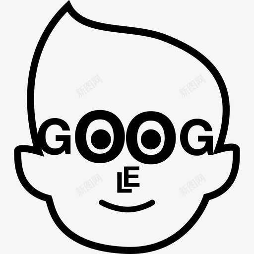 一个男孩人谷歌眼镜图标svg_新图网 https://ixintu.com 一个男孩 人 谷歌眼镜