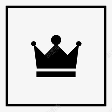 王冠王冠皇后公主图标图标